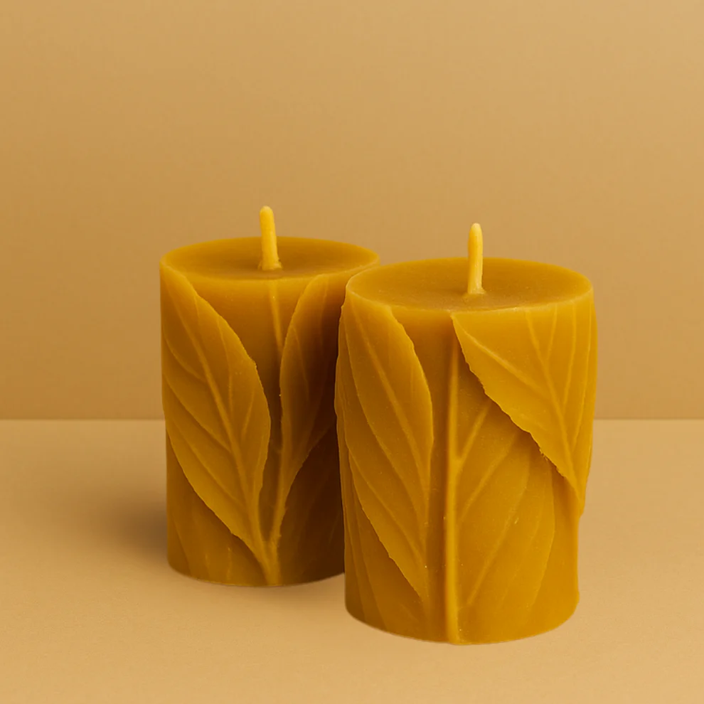 Bougie Cire d’Abeille & Camomille Sauvage