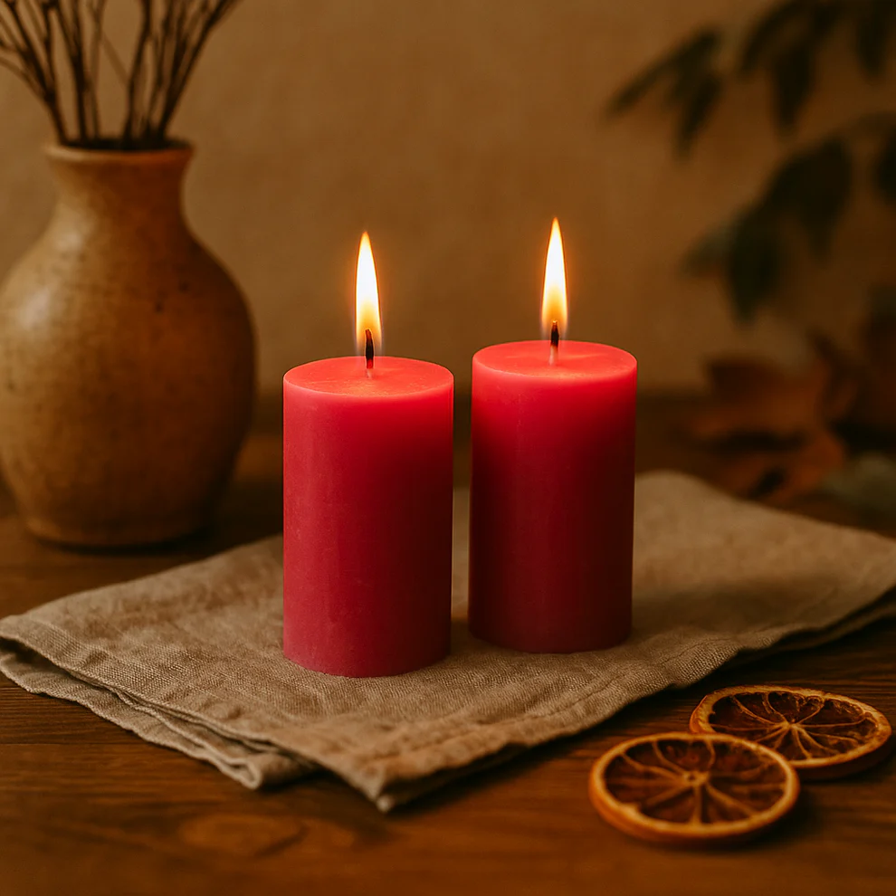 Bougie Thérapeutique Alvéole - Cire d'Abeille & Orange Douce
