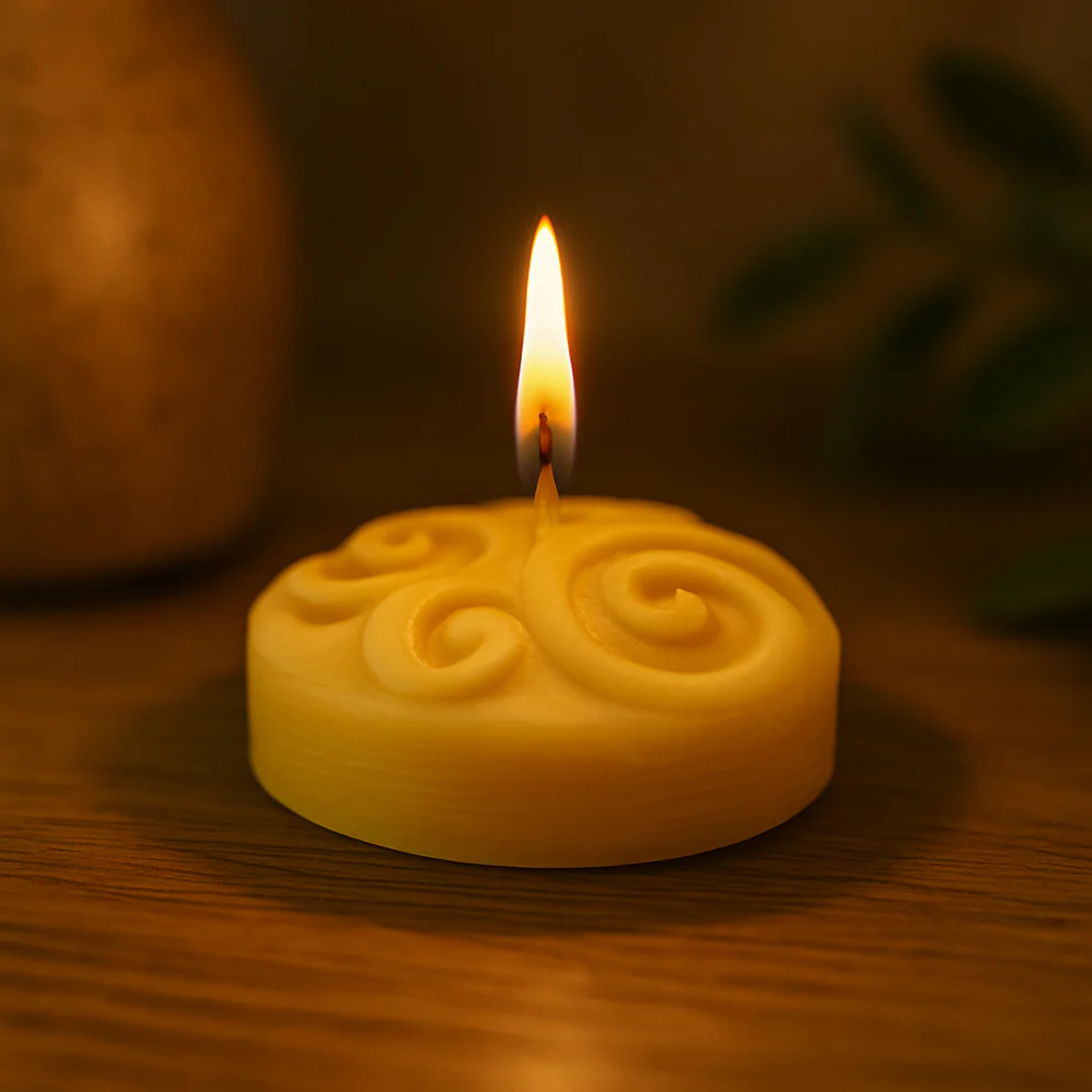 Bougie Thérapeutique Alvéole - Cire d'Abeille & Lavande