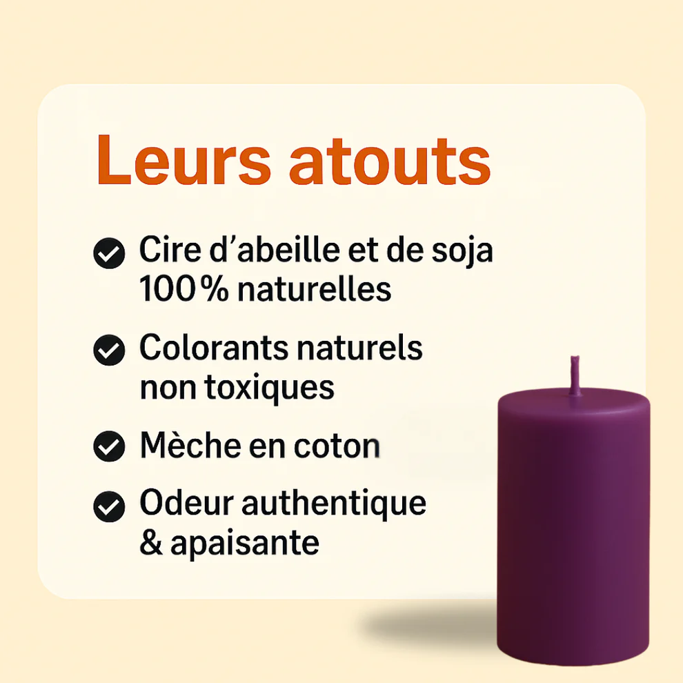 Bougie Thérapeutique Alvéole - Cire d'Abeille & Gingembre