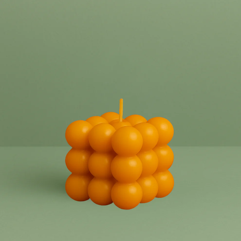 Bougie Thérapeutique Alvéole - Cire d'Abeille & Basilic Tropical