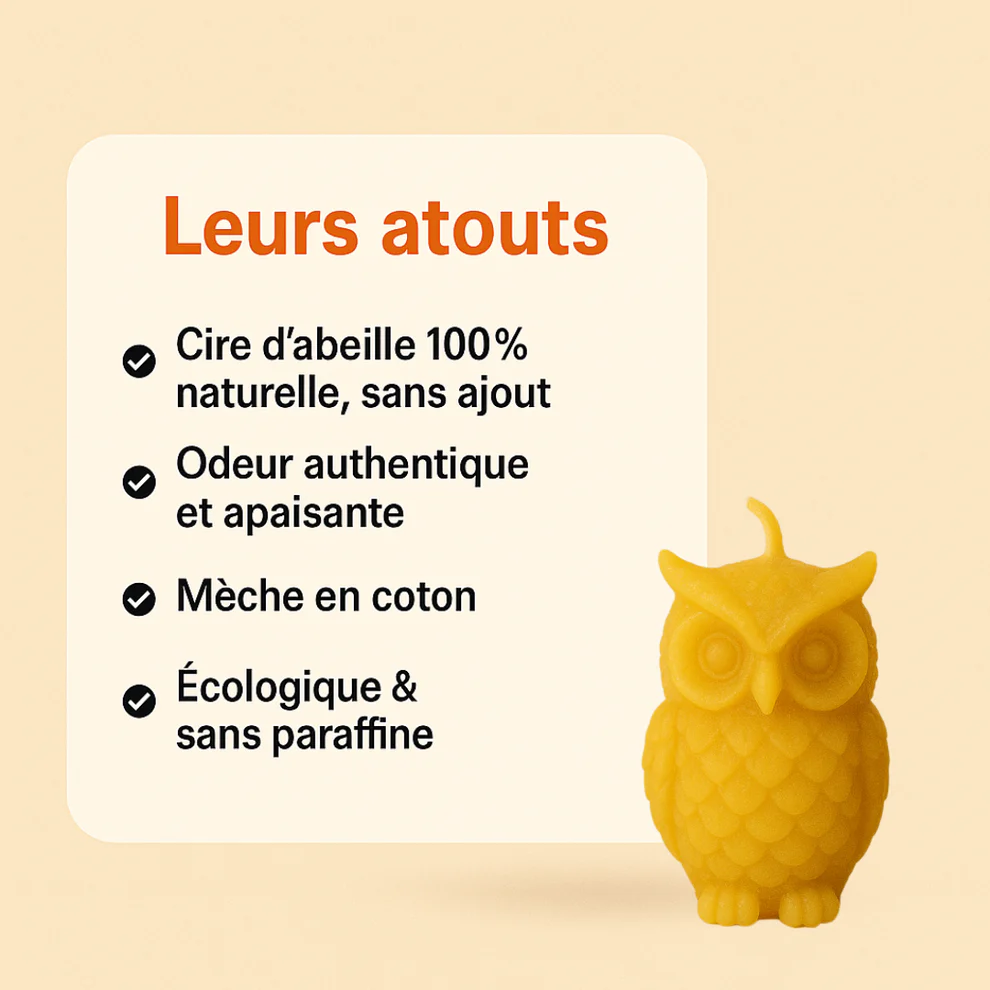 Bougie Thérapeutique Alvéole - Cire d'Abeille & Sapin Baumier
