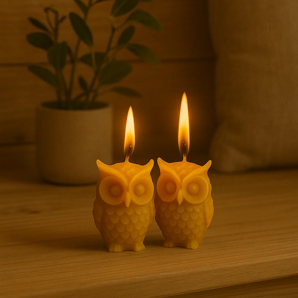 Bougie Thérapeutique Alvéole - Cire d'Abeille & Sapin Baumier