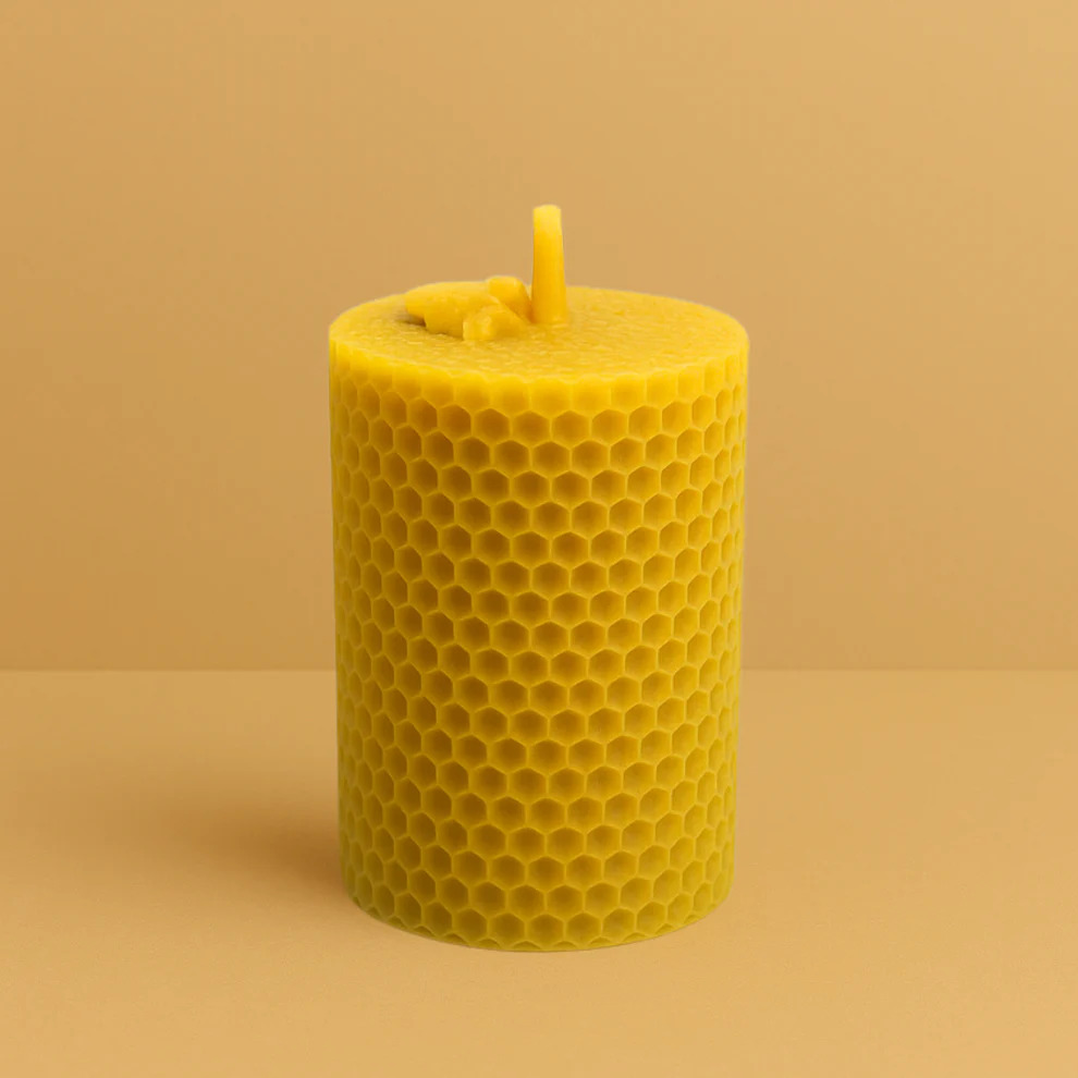 Bougie Thérapeutique Alvéole - Cire d'Abeille & Vétiver