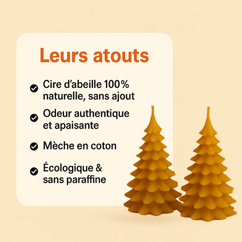 Bougie Thérapeutique Alvéole - Cire d'Abeille & Eucalyptus