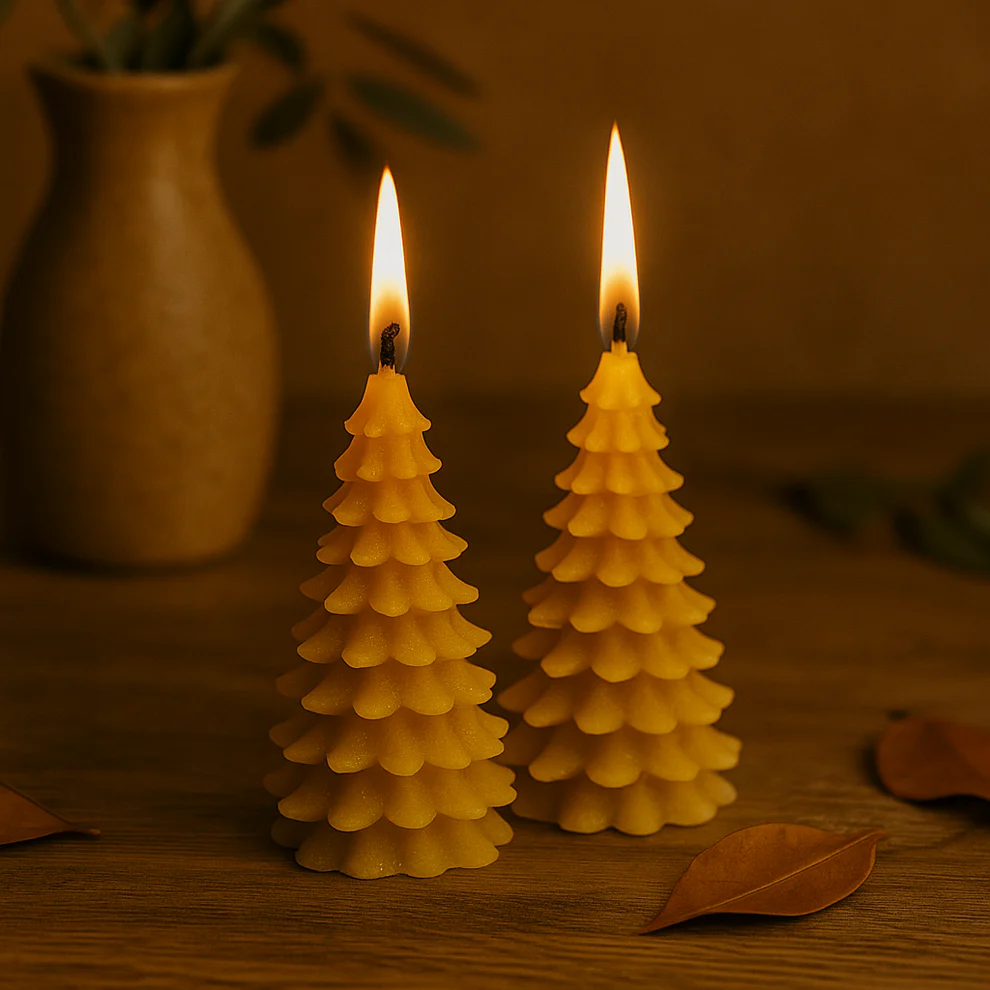 Bougie Thérapeutique Alvéole - Cire d'Abeille & Eucalyptus